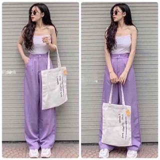 QUẦN ỐNG RỘNG LƯNG CAO