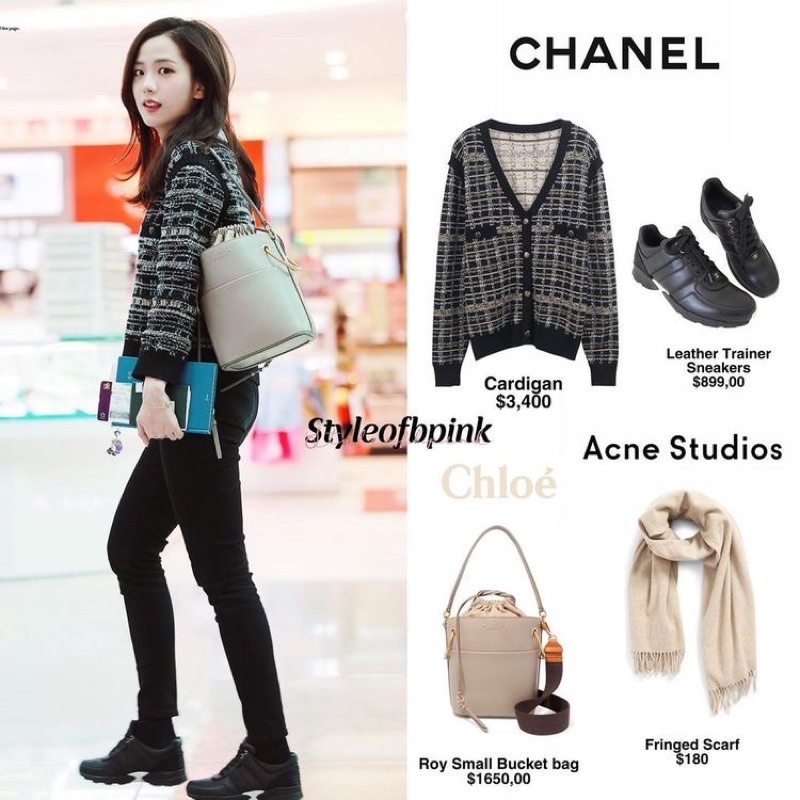 Áo khoác cardigan len giống Jennie, Jisoo BLACKPINK