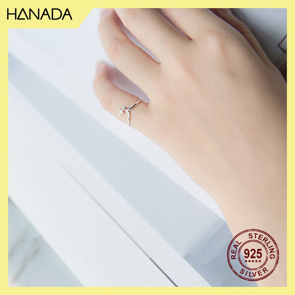 Nhẫn Bạc 925 Hanada R-1-S-0041 Ngôi Sao Nhỏ