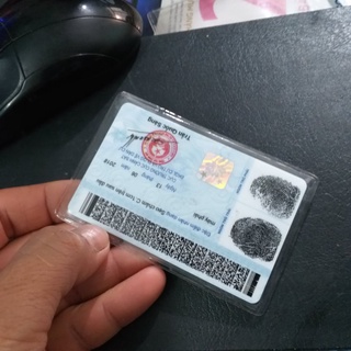 Bọc chống xước chip CCCD - ATM, Vỏ bọc căn cước công dân trong suốt có nắp bảo vệ thẻ