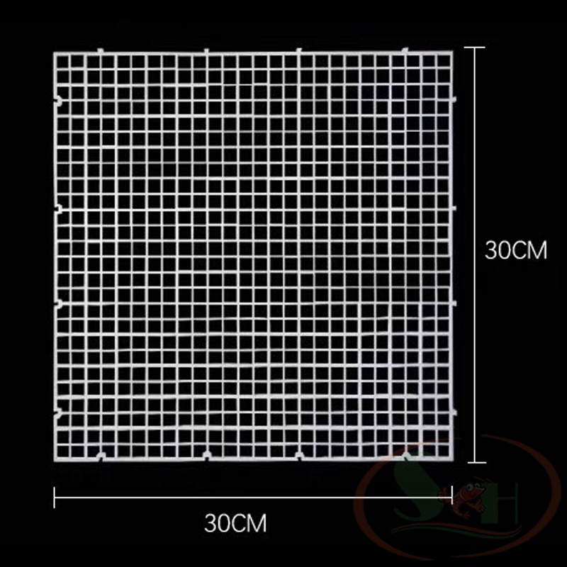 Vĩ nhựa lưới caro đa năng làm vách ngăn nắp đậy bể cá tường rêu bán cạn