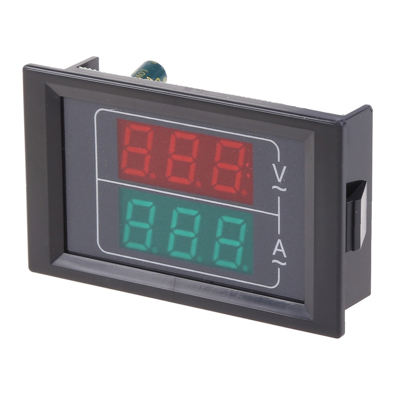Vôn Kế Kỹ Thuật Số Mini AC50-500V Màn Hình LED Hiển Thị
