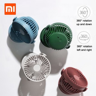 Quạt Xiaomi tích điện kẹp bàn xoay 360 độ Solove F3