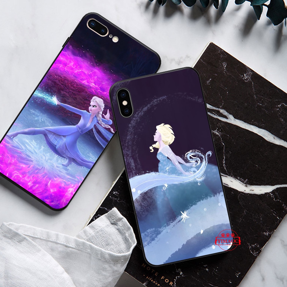 iPhone XS Max XR X 11 Pro 7 8 6 6S Plus Snow Queen Elsa Soft Case