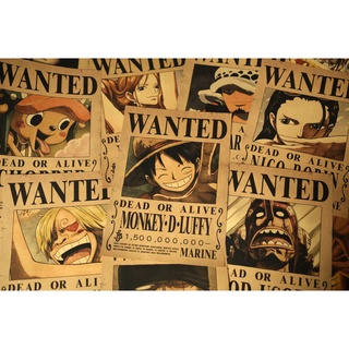 Poster truy nã one piece a3 poster wanted one piece giấy kraft siêu đẹp