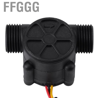 Ffggg Precision G3/4 Thread Water Flow Sensor Hall Effect Flowmeter 1-30L/min Black oe