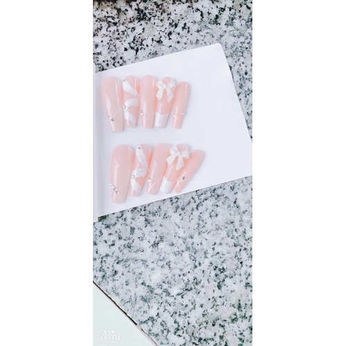 LÊN MẪU NAIL_BOX .SET 10 MÓNG UP THIẾT KẾ GẮN NƠ