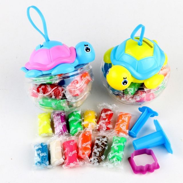 Đất nặng 12 màu mini kèm hộp đựng