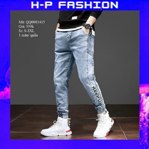 Quần Jean Nam Bó Chân 🔵 𝐅𝐑𝐄𝐄 𝐒𝐇𝐈𝐏 🔵 Quần Bò Nam Co Giãn Hàng Quảng Châu Thời Trang Hpfashion - Qjnhp031