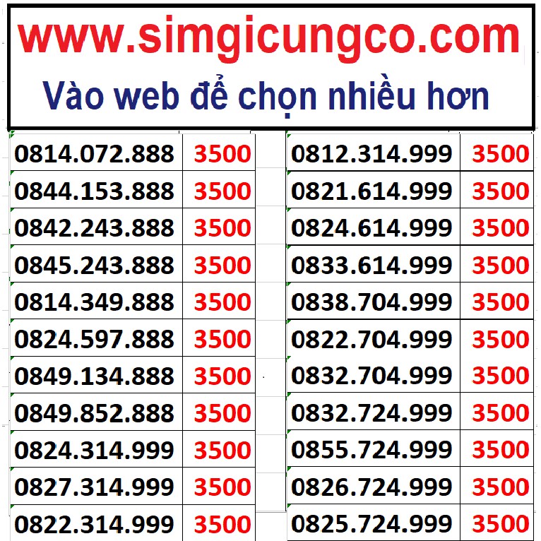 sim tam hoa 888 giá rẻ chỉ 3.5 triệu