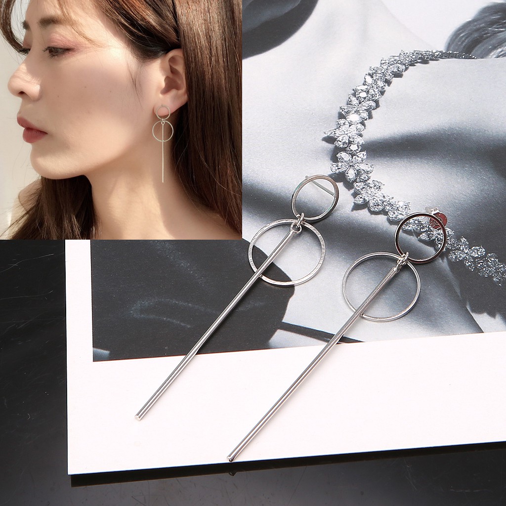 Khuyên tai nữ trang dáng dài tạo hình độc đáo