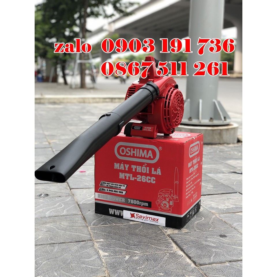 Máy thổi lá vườn cây cao su, máy thổi lá Oshima 26CC chính hãng