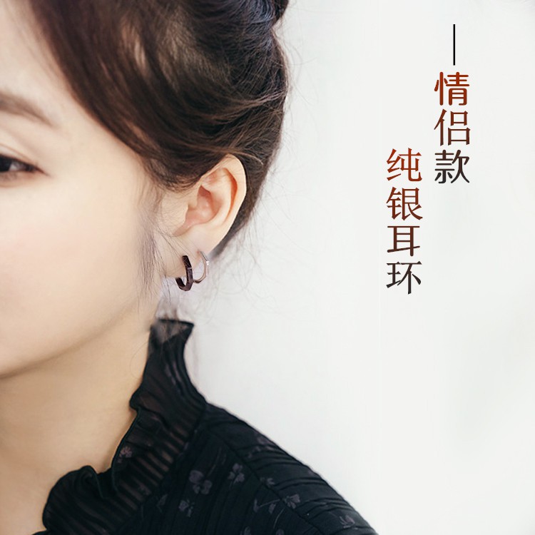 Hoa tai hình học lục giác - Bạc 925