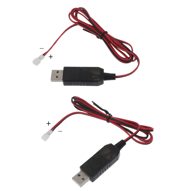 Dây Cáp Sạc usb 1m Chuyển Đổi Đầu usb Sang 4 2v 1a ph2 0 2pin Có Đèn led 3 7v Cho Máy Bay Điều Khiển Từ Xa