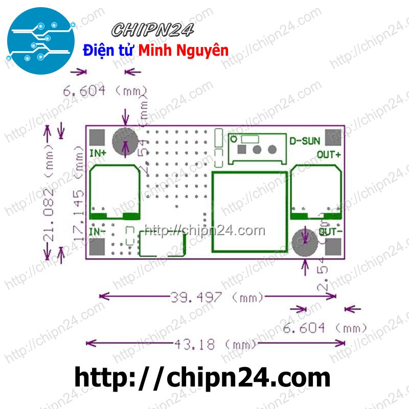 Mạch Nguồn Giảm Áp DC LM2596 3A ADJ