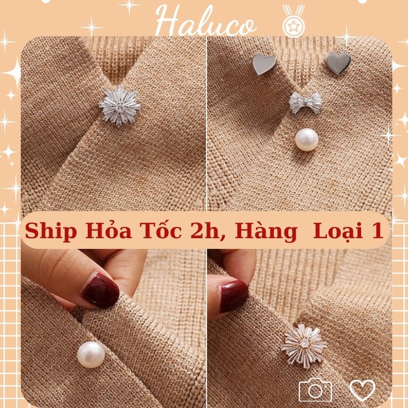 Ghim cài áo trâm cài cố định áo quần phong cách retro Hàn Quốc Haluco accessories KDC06