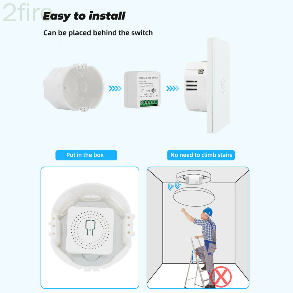 Mô Đun Công Tắc Điều Khiển Wifi Thông Minh Mini Zigbee 16a Cho Văn Phòng