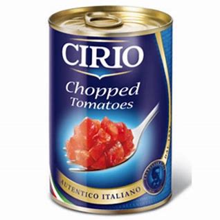 Cà chua xắt nhỏ với húng quế Chopped Tomato Cirio (400g)