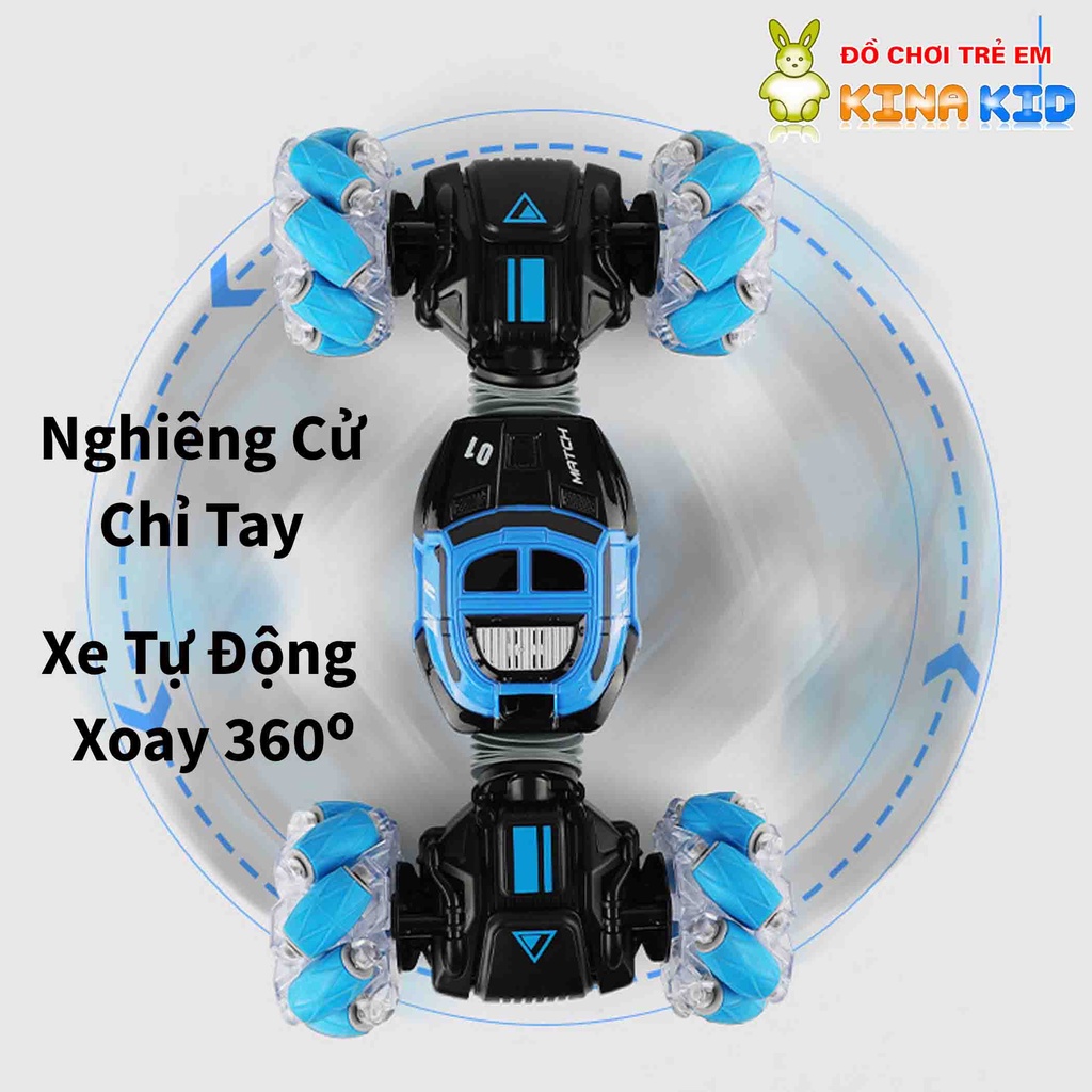 Xe địa hình nhào lộn điều khiển từ xa bằng cử chỉ tay và remote Skidding, sóng 2.4Ghz,biến hình, xoay 360 độ