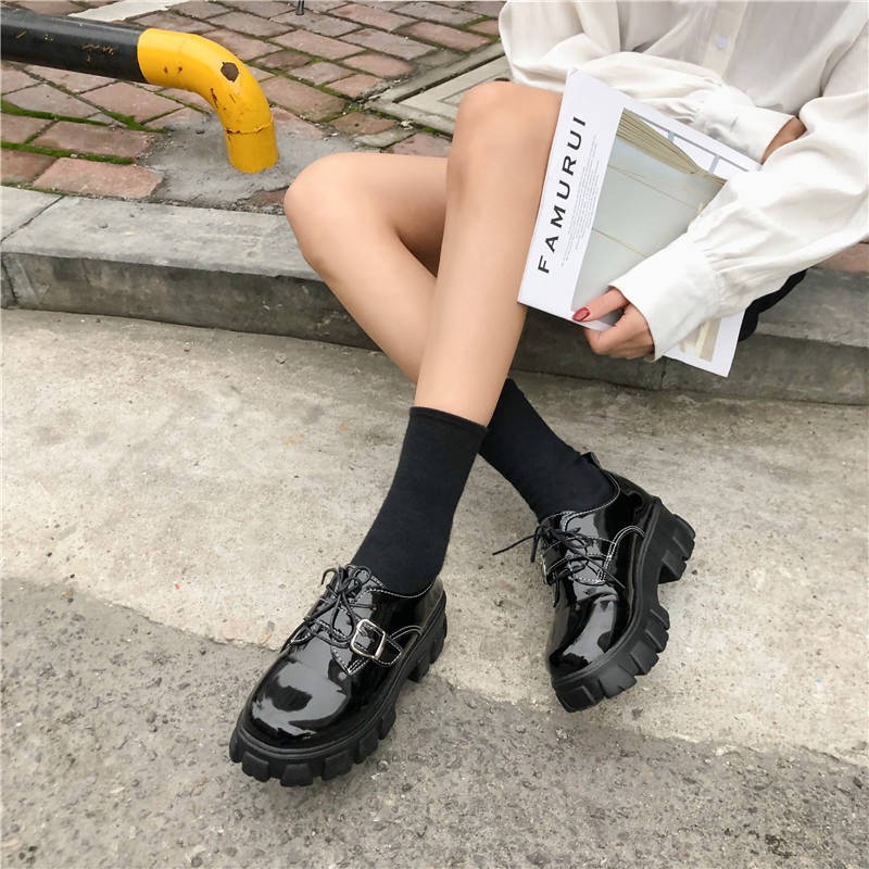 Giày Tây mũi tròn cá tính trẻ trung cho bạn gái | BigBuy360 - bigbuy360.vn