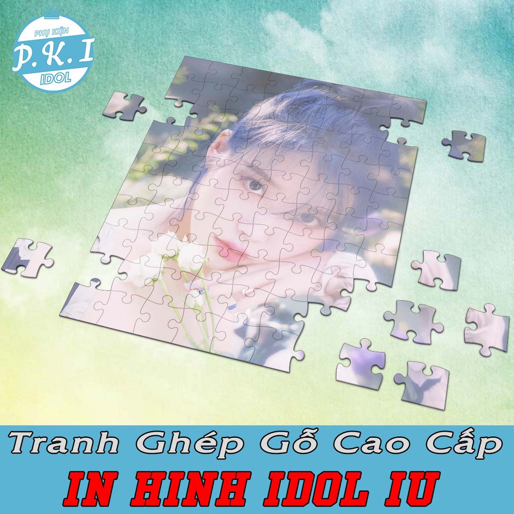 Tranh Ghép Gỗ In Hình Idol IU - Em Gái Quốc Dân - Món Quà Cực Ý Nghĩa Cho Bạn Bè