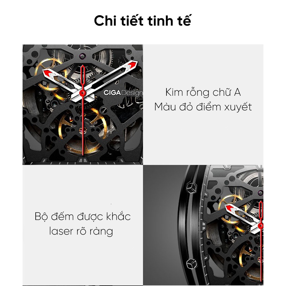 Đồng hồ cơ nam Xiaomi Ciga Z DLC Z031-BLBL-15BK