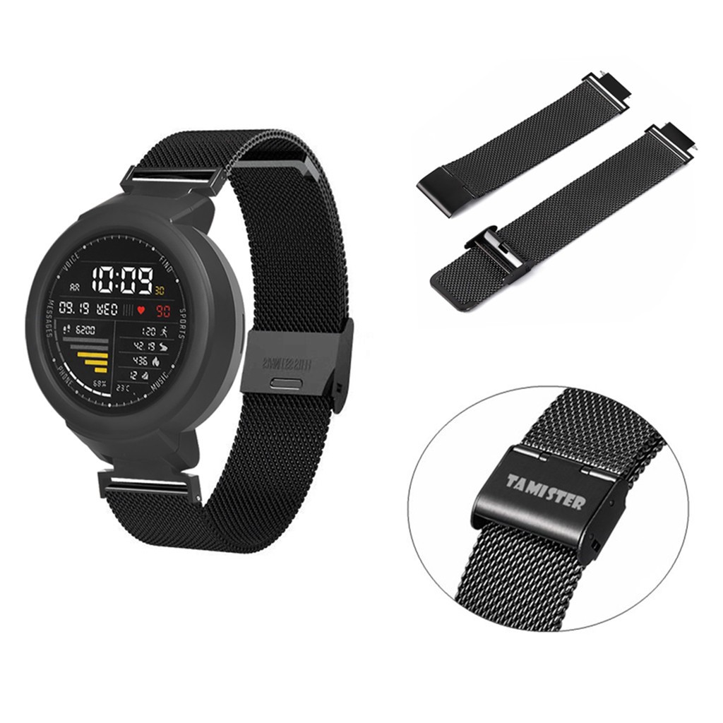 Dây Đeo Thay Thế Chất Liệu Silicon Màu Trơn Cho Xiaomi Huami Amazfit Verge Youth