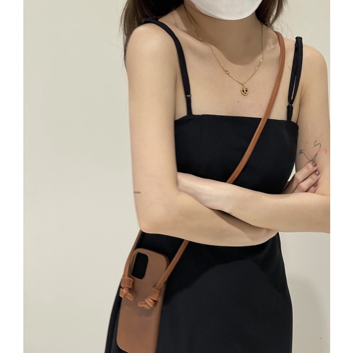 DRESS S02 - ĐẦM DÂY HỞ LƯNG XẺ TÀ - HOẢ TỐC