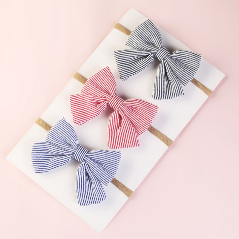 Băng Đô Nơ Co Giãn Thời Trang Dành Cho Bé Gái