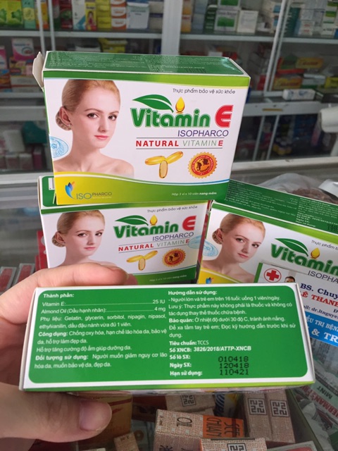 ✅(chính hãng) Vitamin E- viên uống đẹp da,cho làn da mịn màng | Thế Giới Skin Care