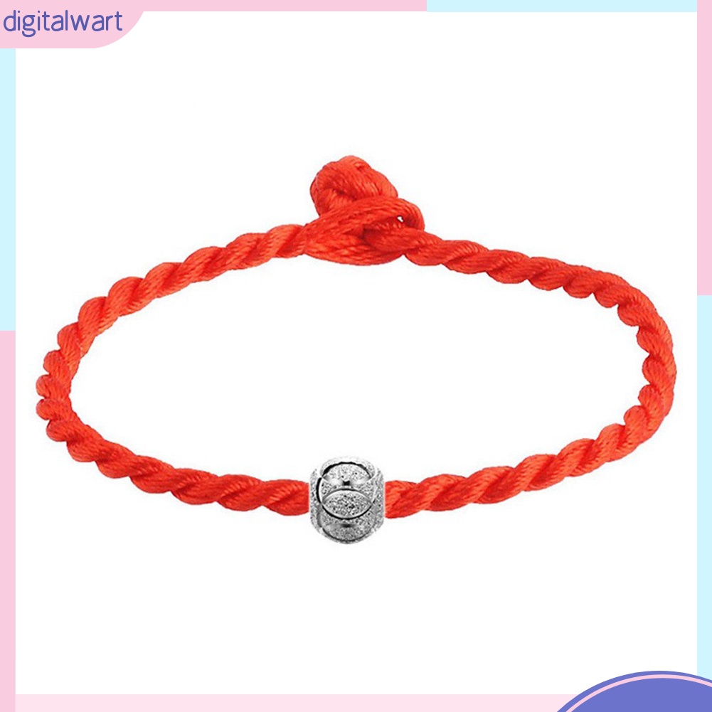 Vòng tay may mắn kiểu bện màu đỏ kiểu dân tộc thiểu số cho nam&amp;nữ