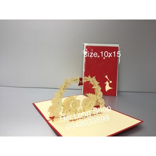 Thiên Thần 3 - Noel - Thiệp 3D