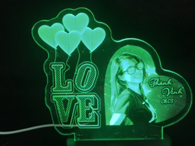 Đèn Led 3D ~quà tặng miễn phí khắc tên hình ảnh theo yêu cầu