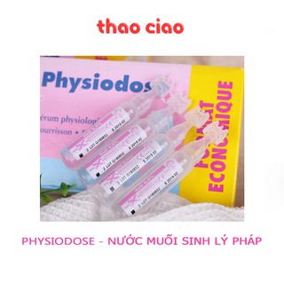 Physiodose - Nước muối sinh lý Kháng khuẩn Pháp - Hỗ trợ nghẹt mũi, viêm mũi, sổ mũi