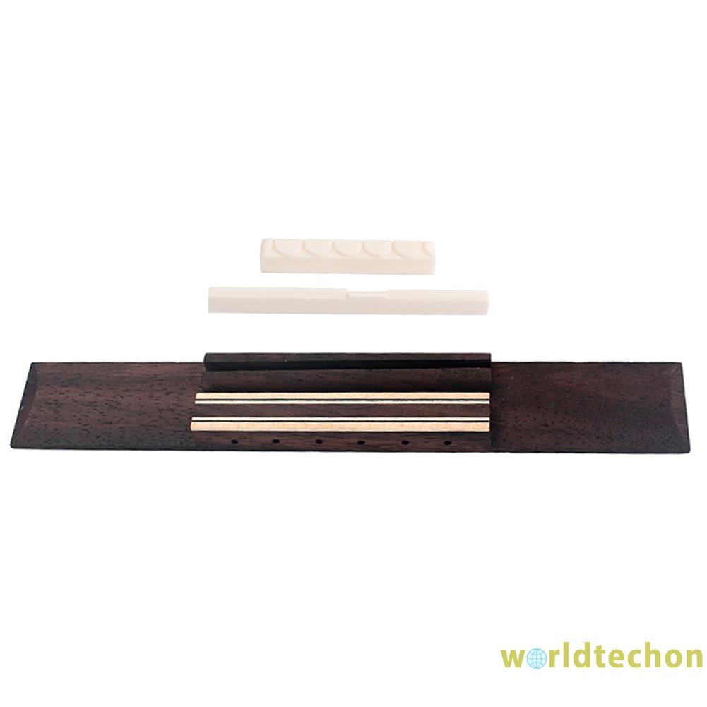 Bộ Ngựa Đàn + Lược Đàn + Xương Đàn Bằng Gỗ Hồng Dùng Cho Đàn Guitar Cổ Điển