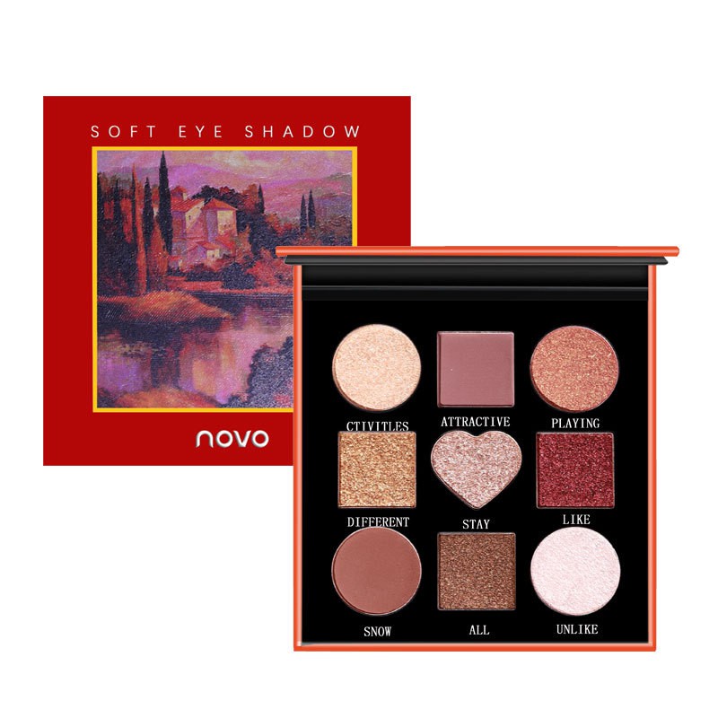 Bảng phấn mắt 9 ô Novo Soft Eye Shadow Novo5343 siêu đẹp