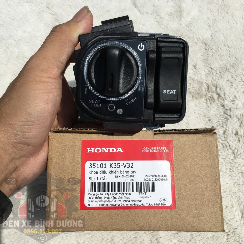 Núm ổ khoá Smartkey Honda SH PCX SHmode ( chưa có dây điện , SCU và Remote ) K01 K35