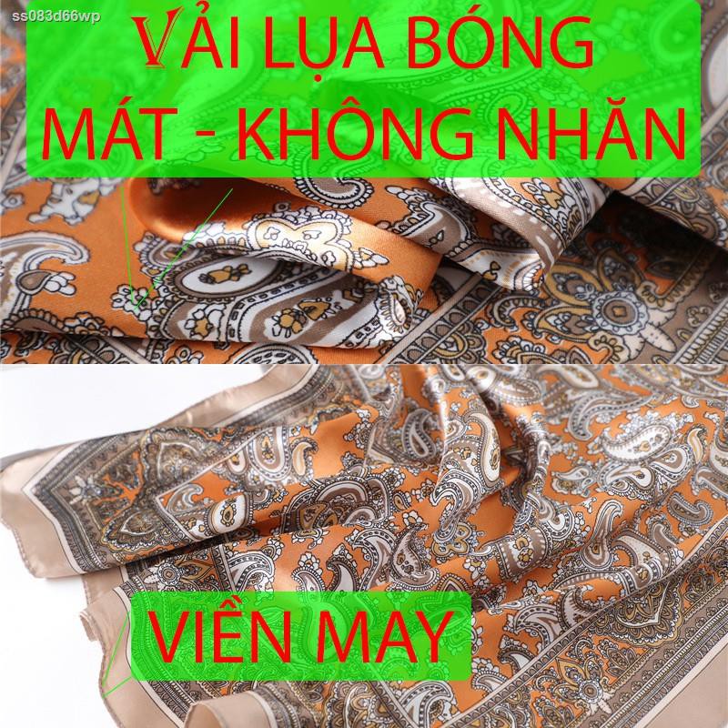 Khăn bandana turban lụa vuông quàng cổ,khăn bandana đội đầu thời trang nam nữ A1