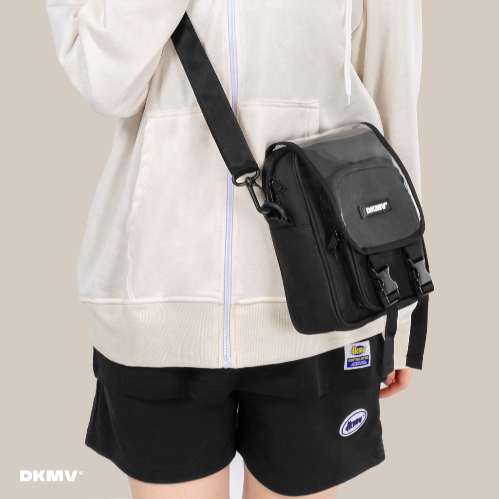 Túi đeo chéo nữ canvas mini plastic Don't Kill My Vibe Plastic Bag | K-B20