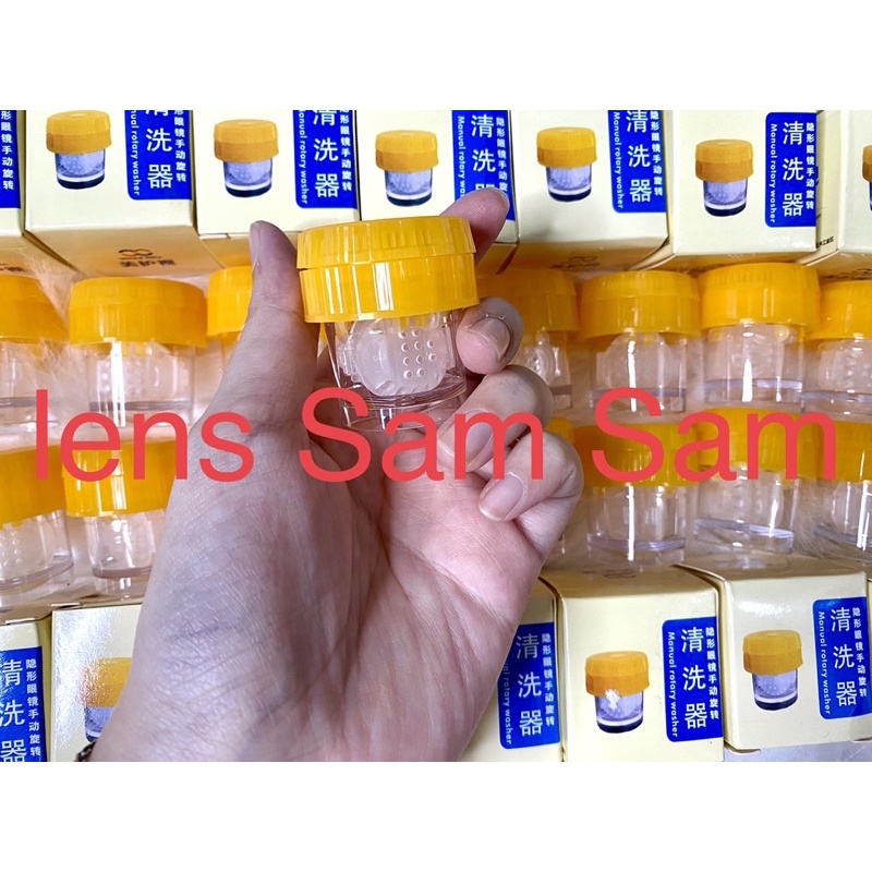 Cốc rửa lens - máy rửa lens tay vệ sinh lens- kính áp tròng