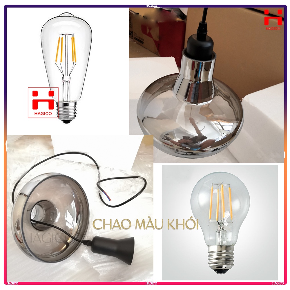 ĐÈN THẢ CHAO ĐEN KHÓI KÈM BÓNG