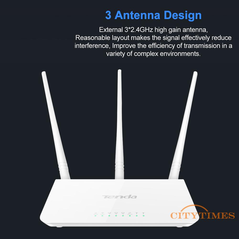 Thiết Bị Phát Wifi Ci Tenda F3 2.4g 300m Với 3 Ăng Ten | WebRaoVat - webraovat.net.vn