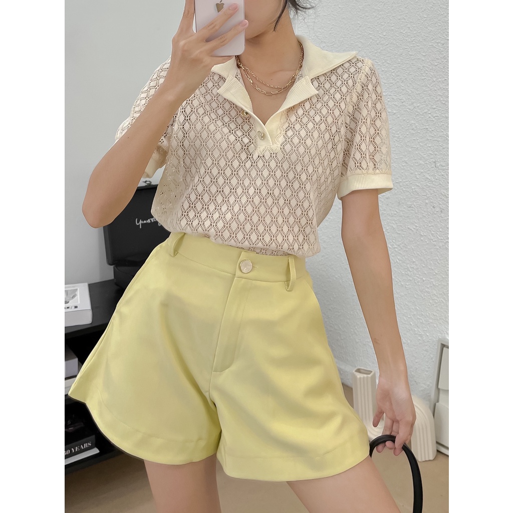 Áo Ren Kiểu Cổ Polo EDINI - A1362