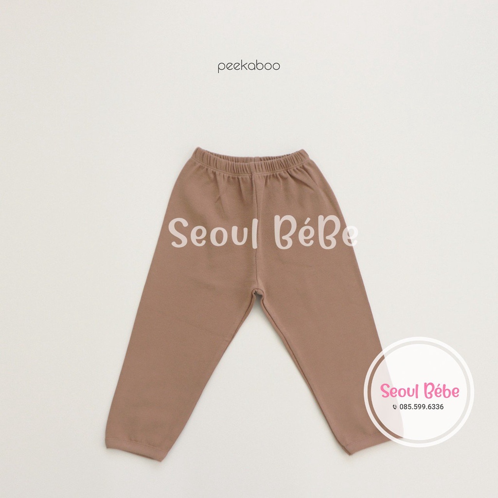 Bộ quần áo dài tay bst Peekaboo Pebble made in Korea(không kèm mũ)
