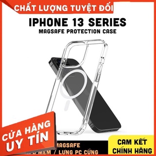 Ốp lưng magsafe iphone 13 promax likgus trong suốt viền tpu mền chống sốc, chống rơi, lưng pc cứng trong suốt chống trầy