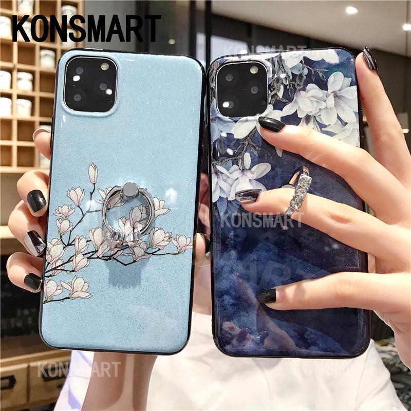 Ốp điện thoại đính kim tuyến họa tiết hoa cho Samsung Galaxy A32 5g 4g A52 A72 ốp lưng A12 A42 A02 A02S M12 New 2021 A03S