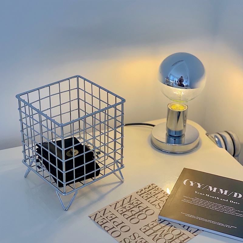 Rổ Đựng Đồ Bốn Chân Bằng Sắt DIY Kiểu Cổ Điển Sắp Xếp Gọn Gàng