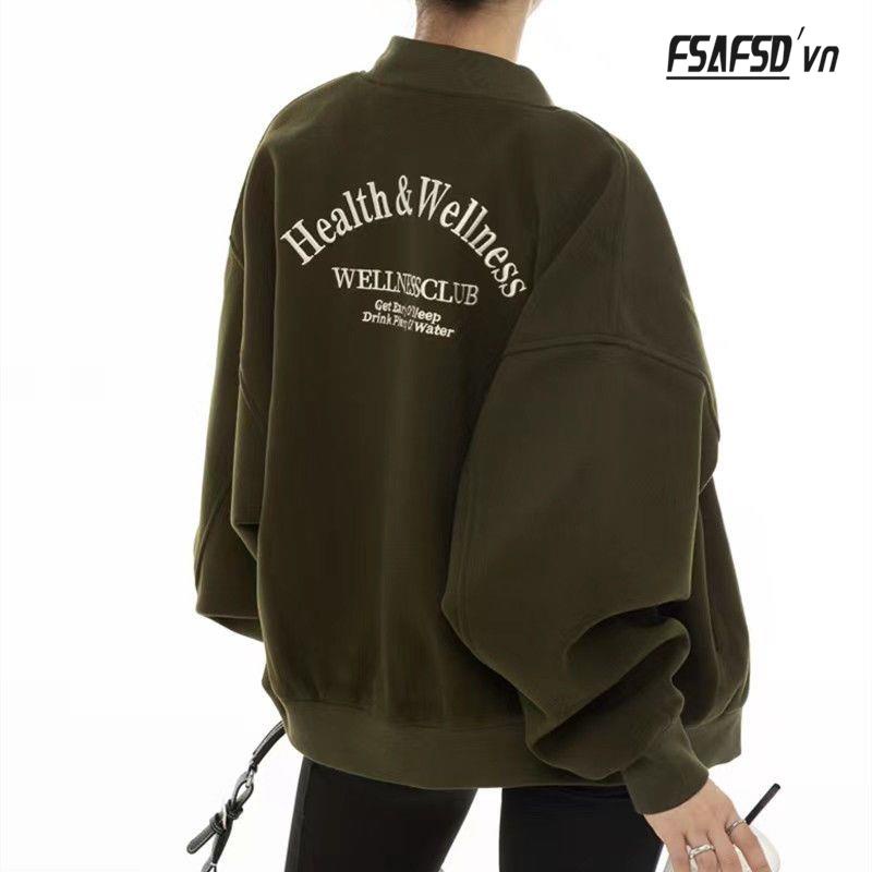 Áo Khoác Bóng Chày Ngắn Dáng Rộng Thêu Họa Tiết Kiểu Retro Mỹ Thời Trang Mùa Thu Cho Các Cặp Đôi