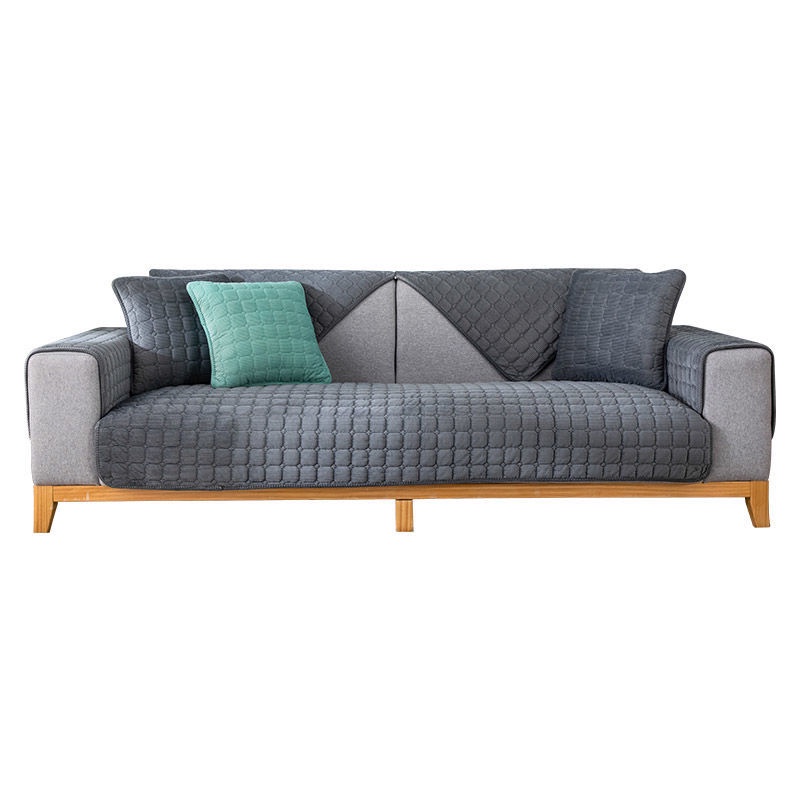 Vỏ Bọc Đệm Ghế Sofa 1/2/3/4/Seat Hình Chữ L Vải Nhung Dày Đơn Giản