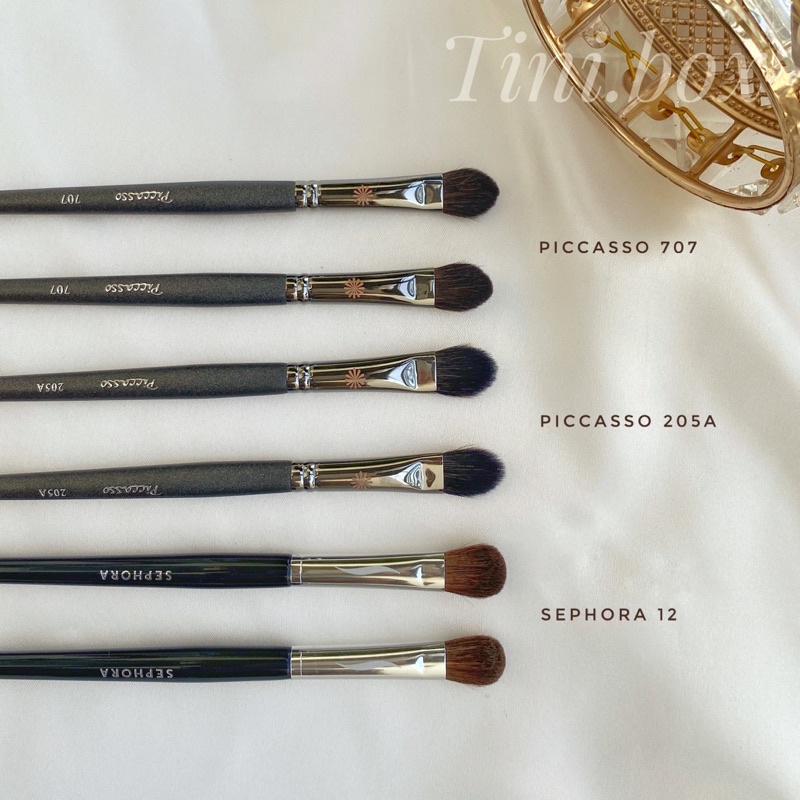Cọ tan bầu mắt shape lớn Sephora 12, Piccasso 205A, Piccasso 707